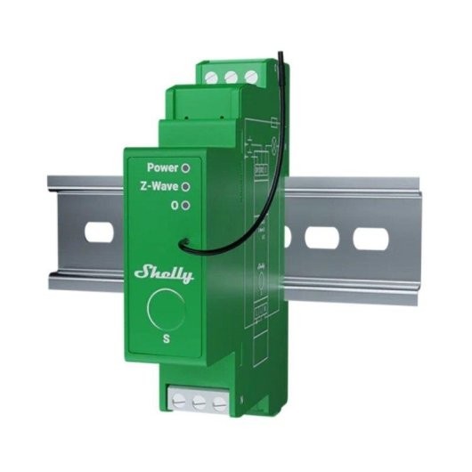Relais Z-Wave Shelly Wave Pro Dimmer 1 Canal Contrôle éclairage, Suivi énergie, DIN