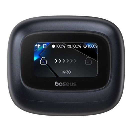 Baseus Bowie M2s kabellose Bluetooth Kopfhörer mit Geräuschunterdrückung, Mikrofon und Display, schwarz