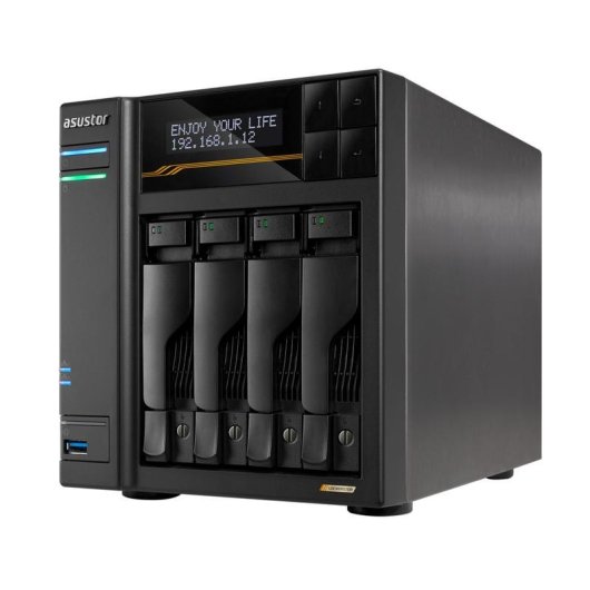 Barebone Asustor AS6804T AMD Ryzen V3C14 16GB DDR5 ECC 4 bay 2x10 GbE 2x5 GbE