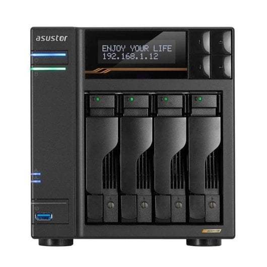 Barebone Asustor AS6804T AMD Ryzen V3C14 16GB DDR5 ECC 4 bay 2x10 GbE 2x5 GbE