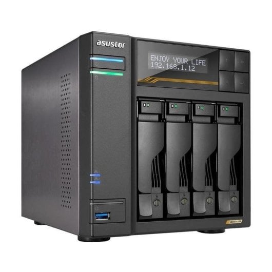 Barebone Asustor AS6804T AMD Ryzen V3C14 16GB DDR5 ECC 4 bay 2x10 GbE 2x5 GbE