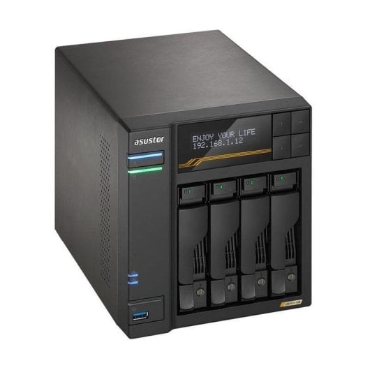 Barebone Asustor AS6804T AMD Ryzen V3C14 16GB DDR5 ECC 4 bay 2x10 GbE 2x5 GbE