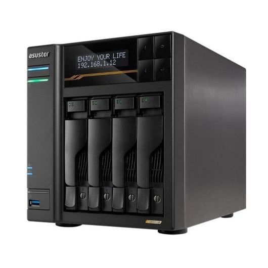 Barebone Asustor AS6804T AMD Ryzen V3C14 16GB DDR5 ECC 4 bay 2x10 GbE 2x5 GbE