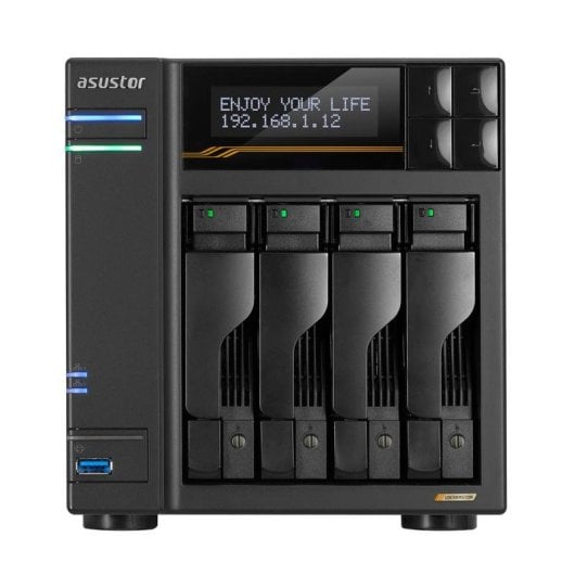 Barebone Asustor AS6804T AMD Ryzen V3C14 16GB DDR5 ECC 4 bay 2x10 GbE 2x5 GbE