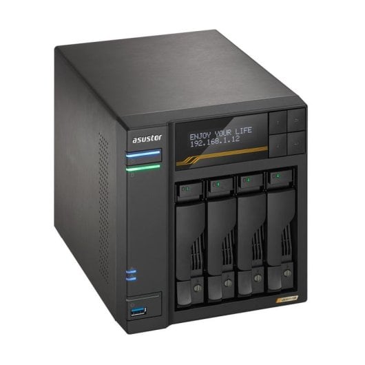 Barebone Asustor AS6804T AMD Ryzen V3C14 16GB DDR5 ECC 4 bay 2x10 GbE 2x5 GbE