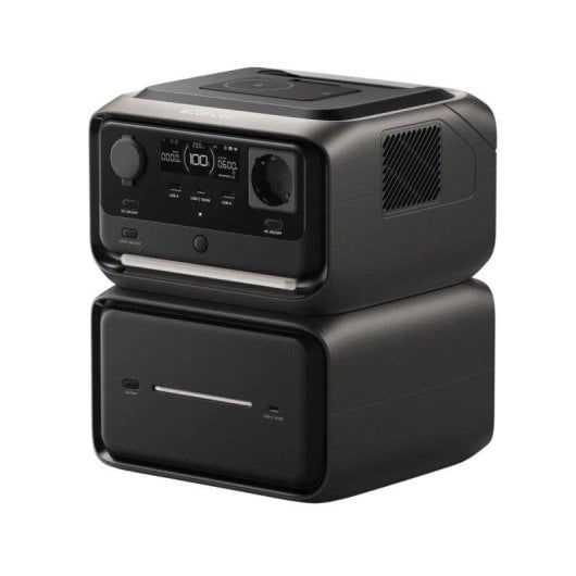 Estación de energía EcoFlow River 3 Max Plus 858Wh 2 puertos AC y 3 USB Batería Li-ion Pantalla LCD App Control