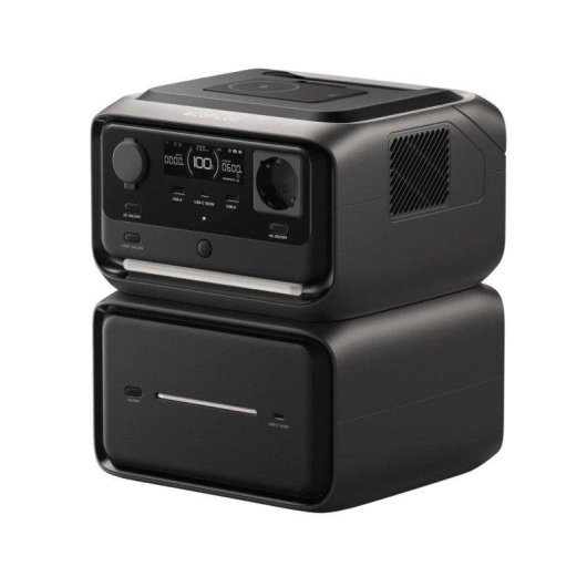 Estación de energía EcoFlow River 3 Max Plus 858Wh 2 puertos AC y 3 USB Batería Li-ion Pantalla LCD App Control