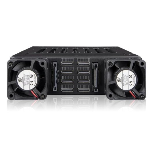 Caja PC ICY DOCK MB873MP-B V2 5.25 Metal Noir 8 baies Ventilateurs