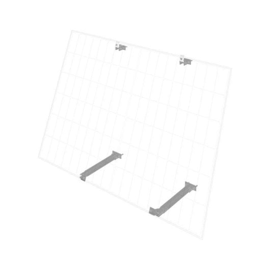 Système de Fixation Ajustable EcoFlow pour panneaux solaires, installation façade, 1,77 kg