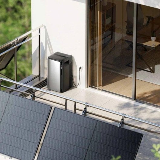 Estação de energia EcoFlow Stream Max 1920Wh 2 saídas AC Bateria Li-ion Microinversor Ecrã LCD