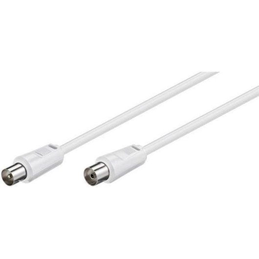 Cavo coassiale Generico 5 m bianco maschio a femmina per antenna TV