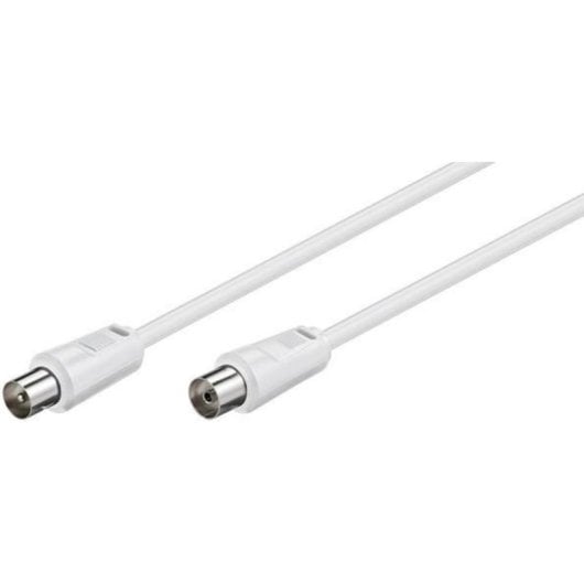 Cavo coassiale Generico 5 m bianco maschio a femmina per antenna TV
