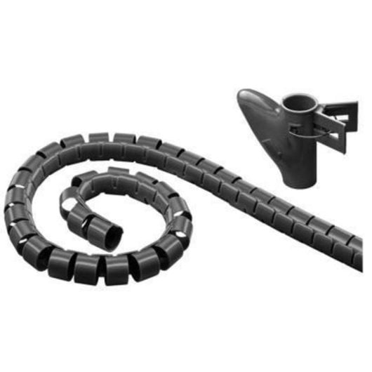 Funda organizadora de cabos Genérica 20 mm plástico preto 2,5 m