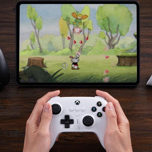 Comando 8Bitdo Ultimate 3-mode Branco Bluetooth USB Multiplataforma
