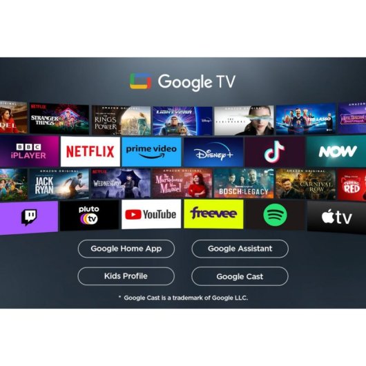 TV TCL LED 50V6C 50" 4K Ultra HD 60Hz Smart TV Google TV Dolby Vision HDR10+ Metallic