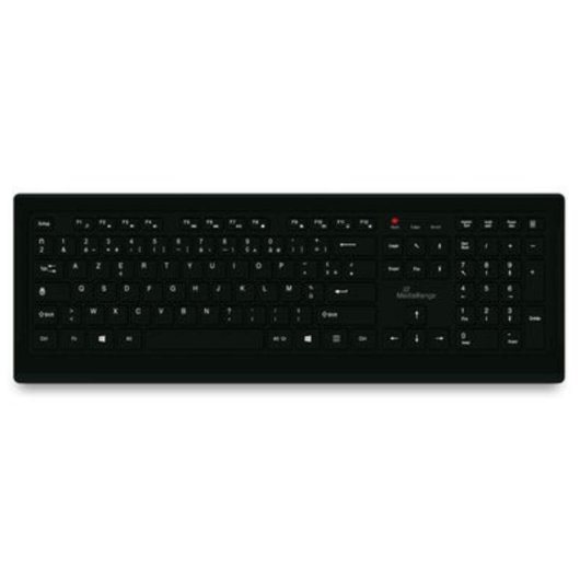 Teclado MediaRange MROS101-FR mecánico AZERTY francés cableado resistente salpicaduras