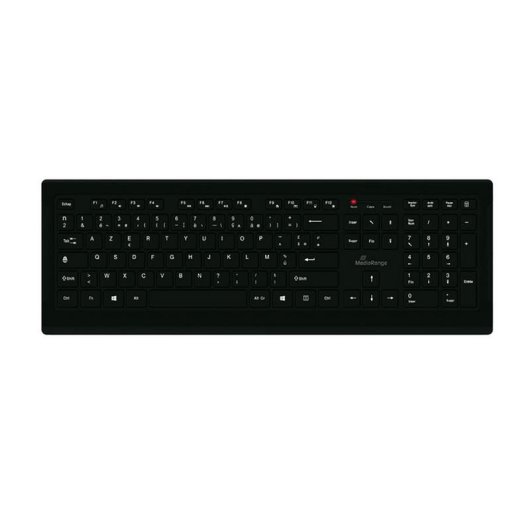Teclado MediaRange MROS101-FR mecánico AZERTY francés cableado resistente salpicaduras