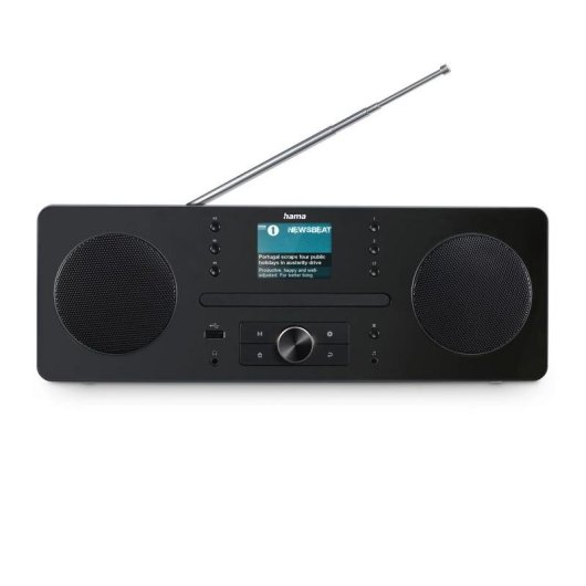 Radio Hama DR1560CBT Bluetooth, DAB+/FM, reproductor CD, pantalla 2.4"