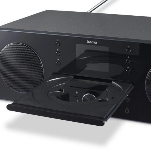 Radio Hama DR1560CBT Bluetooth, DAB+/FM, reproductor CD, pantalla 2.4"