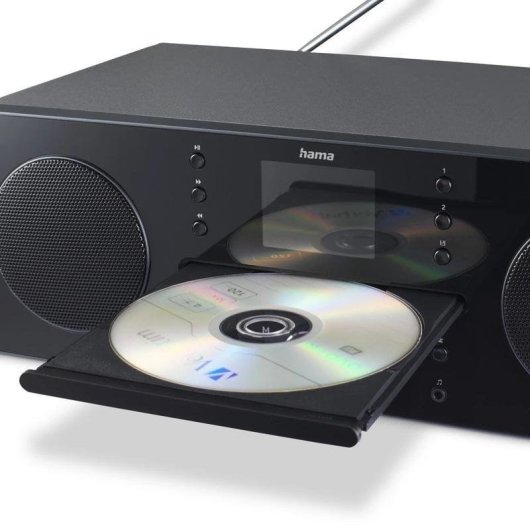 Radio Hama DR1560CBT Bluetooth, DAB+/FM, reproductor CD, pantalla 2.4"