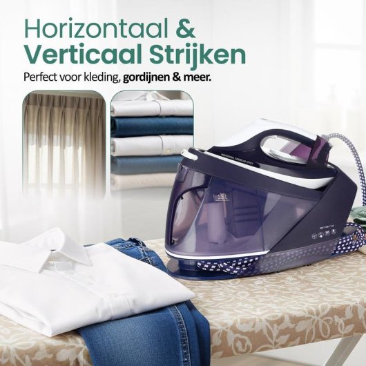 Station de repassage Emerio SG-123562 2200W 5,5 bar semelle céramique 1,5L violet