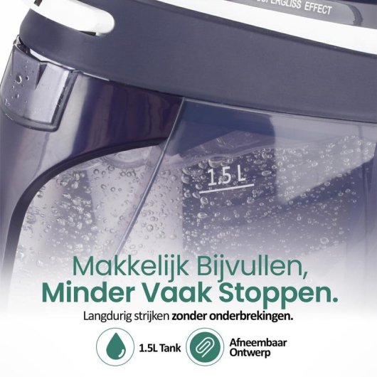 Station de repassage Emerio SG-123562 2200W 5,5 bar semelle céramique 1,5L violet