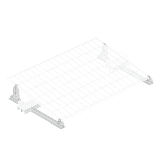 Système de fixation EcoFlow Toit Plat pour panneaux solaires rigides 400W 450W 520W