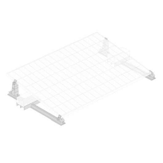 Système de fixation EcoFlow Toit Plat pour panneaux solaires rigides 400W 450W 520W
