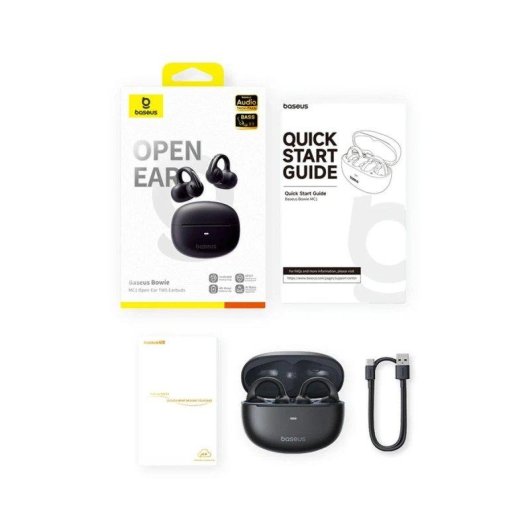 Auriculaires Baseus Bowie MC1 sans fil Bluetooth 5.4, micro ENC, IP57, noirs