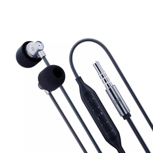Kopfhörer 3MK Jack 3,5 mm kabelgebunden In-Ear mit Mikrofon und Fernbedienung Schwarz