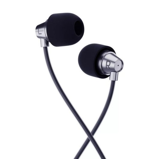 Kopfhörer 3MK Jack 3,5 mm kabelgebunden In-Ear mit Mikrofon und Fernbedienung Schwarz