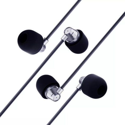Kopfhörer 3MK Jack 3,5 mm kabelgebunden In-Ear mit Mikrofon und Fernbedienung Schwarz