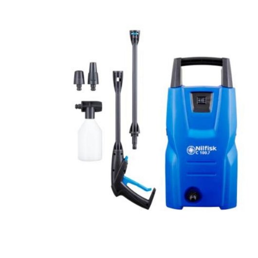 Hidrolimpiadora Nilfisk C 100.7-5 1300W 100 bar 440 l/h Azul Preto
