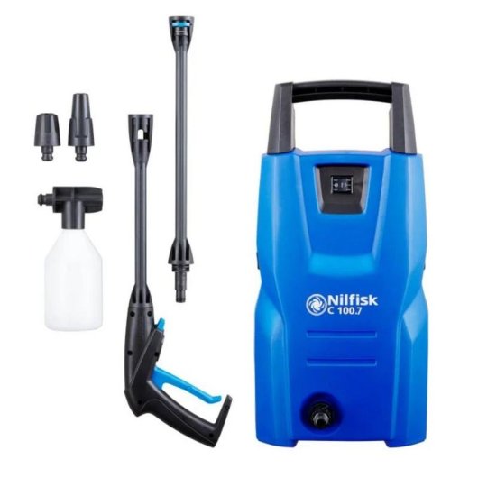 Hidrolimpiadora Nilfisk C 100.7-5 1300W 100 bar 440 l/h Azul Preto