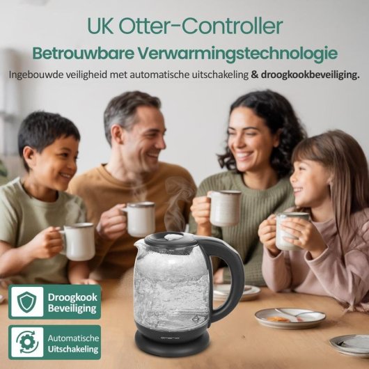 Bouilloire Emerio WK-119255.5 1,7L 2200W Verre LED Température