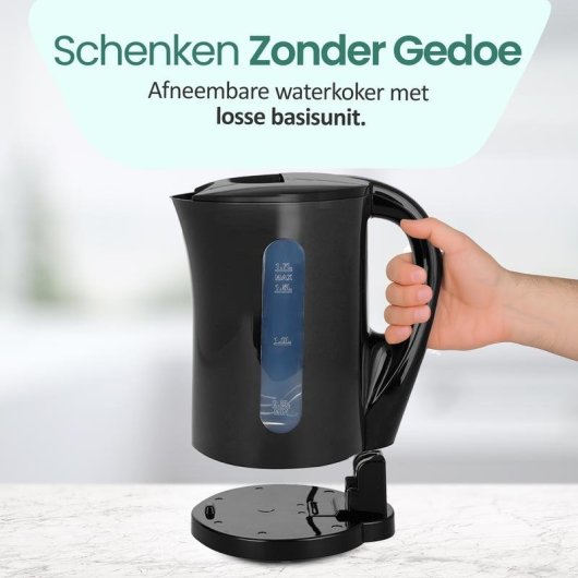 Bouilloire Emerio WK-123483 1,7 L 2200 W Noir sans fil