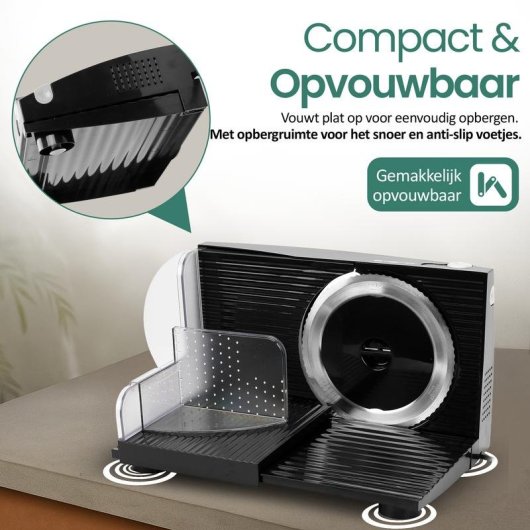 Cortafiambre Emerio MS-125000.1 Acier Inoxydable 100 W Pliable