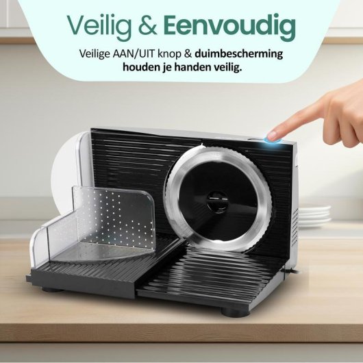 Cortafiambre Emerio MS-125000.1 Acier Inoxydable 100 W Pliable