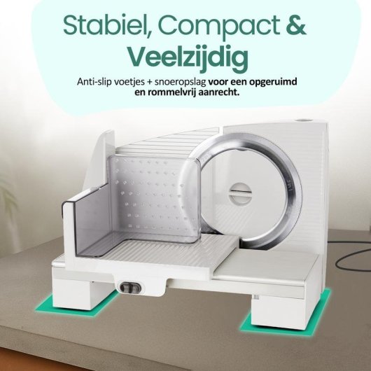 Cortafiambres Emerio MS-125001 110 W grosor regulable cuchilla acero inoxidable