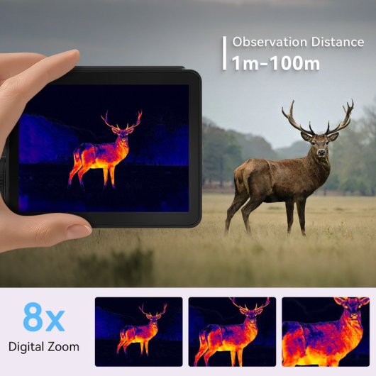 Gafas Visión Nocturna Gtguard B215al 3.2" Lcd Ip65 8x Zoom 32gb