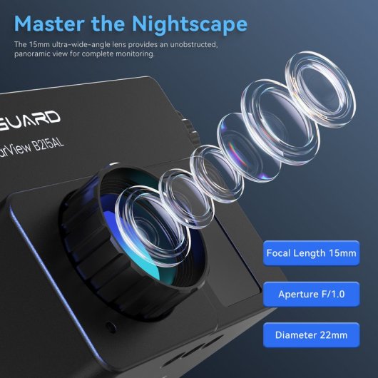 Gafas Visión Nocturna Gtguard B215al 3.2" Lcd Ip65 8x Zoom 32gb