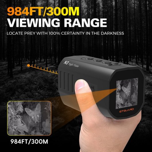 Gafas Visión Nocturna Gtguard N3 5x Zoom 1080p 30fps Hd Con Ir 3w 2000mah