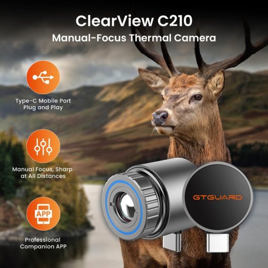 Gafas Visión Nocturna Gtguard C210 8x Zoom 50fps  26g Conectar Al Teléfono Móvil