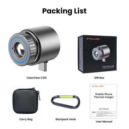 Gafas Visión Nocturna Gtguard C210 8x Zoom 50fps  26g Conectar Al Teléfono Móvil