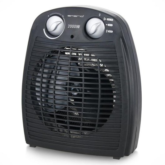 Calefactor Termoventilador Emerio FH-106737.2 2000W Negro Protección Antivuelco