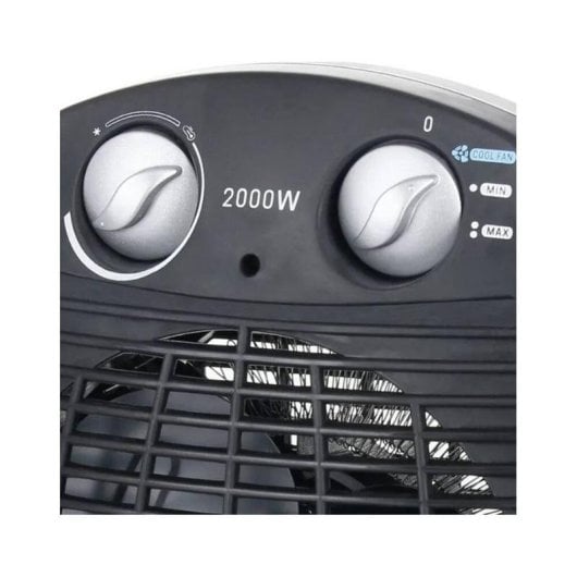 Calefactor Termoventilador Emerio FH-106737.2 2000W Negro Protección Antivuelco