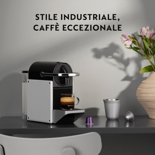 Cafetière à capsules DeLonghi Pixie EN127.S 1L 19 Bars Auto-stop Compacte