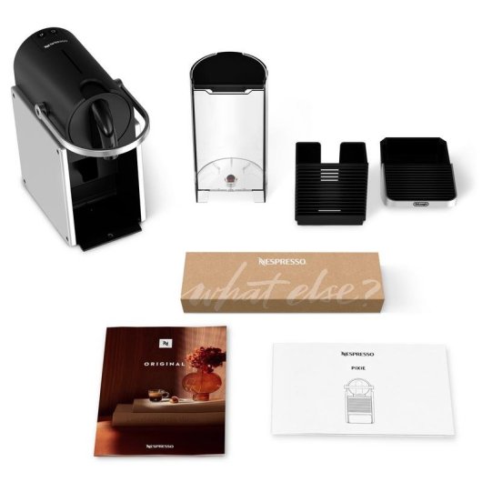 Cafetière à capsules DeLonghi Pixie EN127.S 1L 19 Bars Auto-stop Compacte