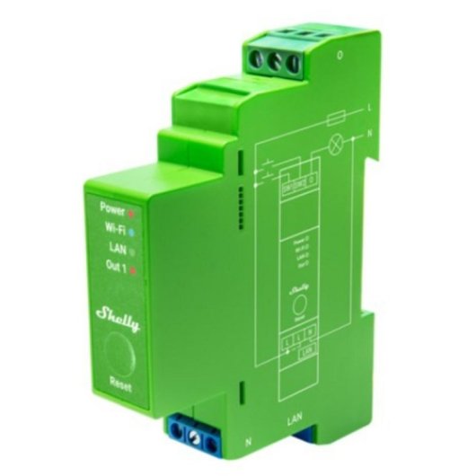 Relais Wi-Fi Shelly Pro Dimmer 1PM Connectivité LAN Wi-Fi Bluetooth Contrôle éclairage DIN