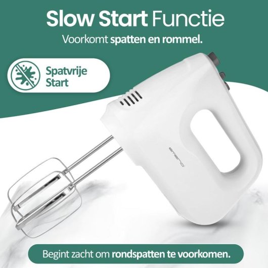 Batidora Emerio HM-124178 250 W 6 velocidades Turbo Blanco acero inoxidable